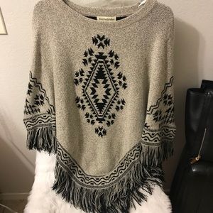 LF Poncho with fringe